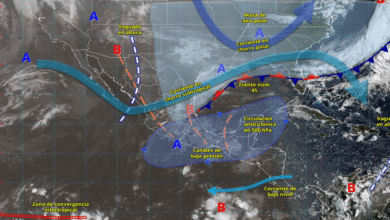 Lluvias intensas y vientos fuertes impactarán varias regiones del país este día