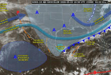Alerta por lluvias intensas en Veracruz y el sureste