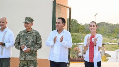 Eduardo Ramírez acompaña a Claudia Sheinbaum en la inauguración del Ecoparque La Ceiba en Palenque