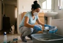 guía de higiene cómo limpiar el arenero de tu gato