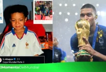 kylian mbappé anuncia su tercera copa del mundo con foto nostálgica  