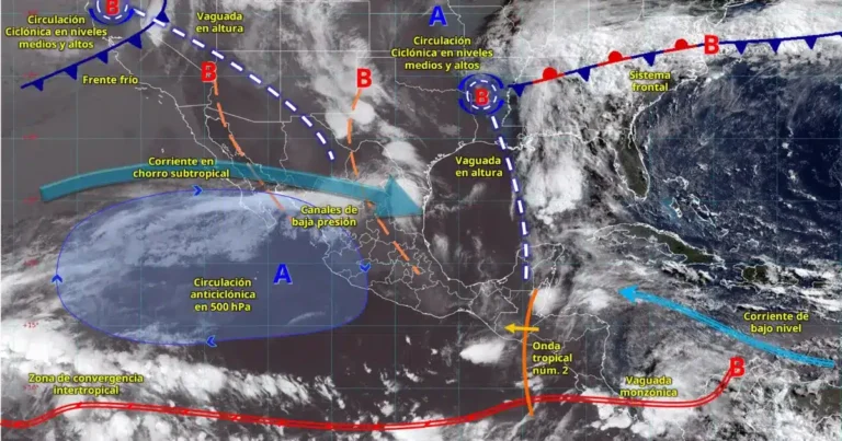 prevén lluvias intensas y riesgo de inundaciones en el norte y sureste de méxico