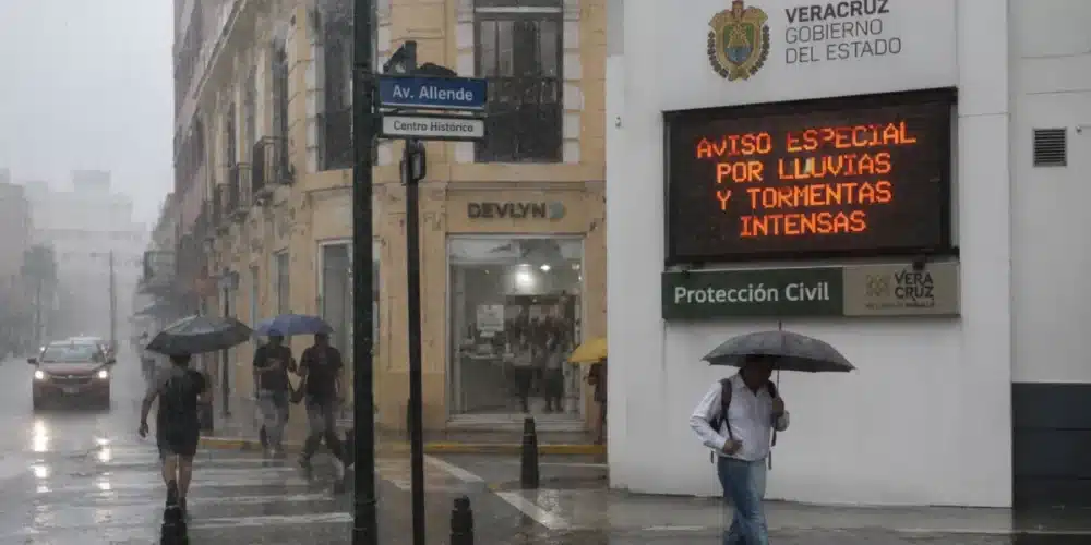 lluvias en veracruz emiten aviso por tormentas intensas