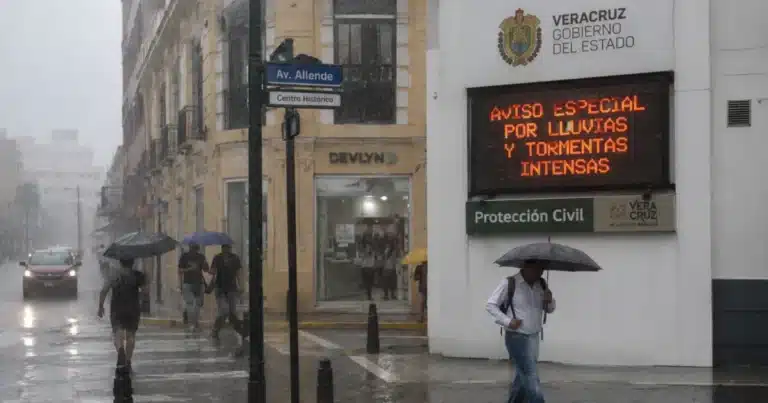 lluvias en veracruz emiten aviso por tormentas intensas