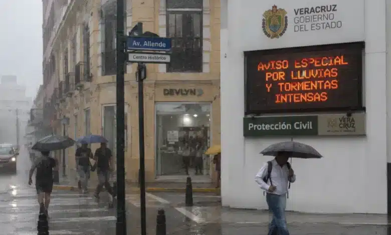 lluvias en veracruz emiten aviso por tormentas intensas