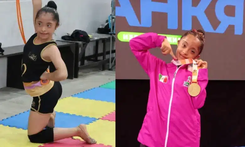 zoé, gimnasta veracruzana con síndrome de down, gana 5 medallas en bulgaria