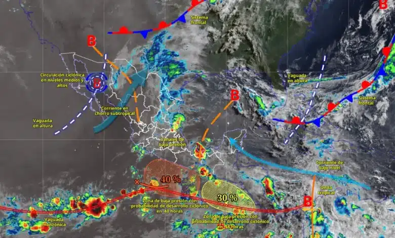 alerta por lluvias intensas en méxico en 7 estados