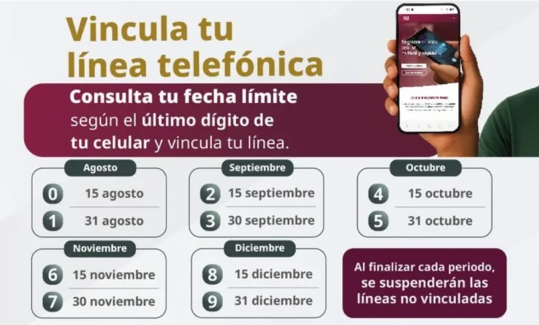 crt fija calendario para vincular líneas celulares y evitar suspensiones de servicio