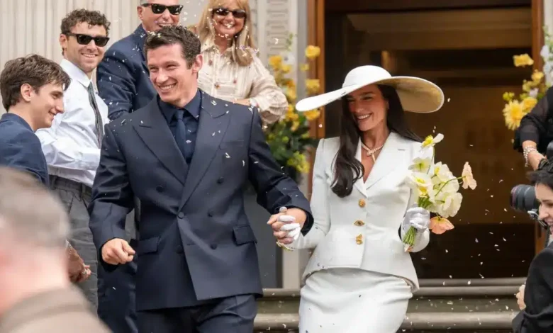 dua lipa y callum turner celebran su boda con un estilo inspirado en el glamour vintage