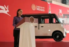 Claudia Sheinbaum presenta a Olinia 1, primer vehículo eléctrico mexicano (Foto de cortesía)