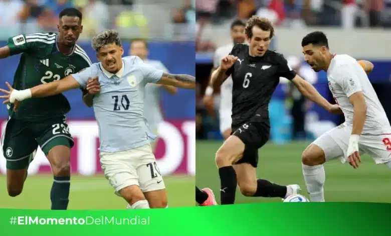 Resumen de Nueva Zelanda vs Irán y Uruguay contra Arabia Saudita (Fotos de internet)
