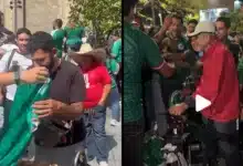 Aficionados de México se solidarizan con vendedores ambulantes (Fotos de redes sociales)