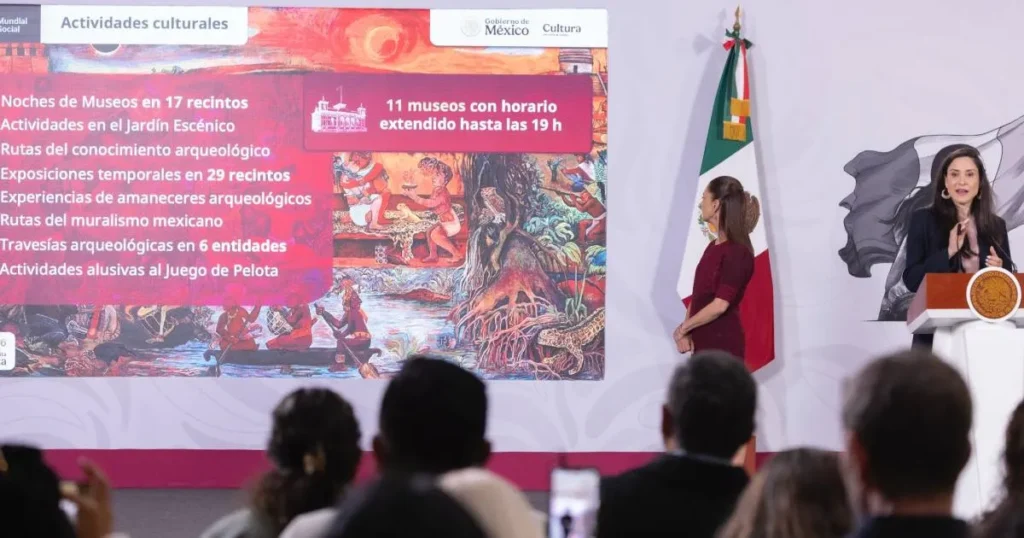 Es aprovechar el Mundial para fortalecer la actividad deportiva: presidenta Claudia Sheinbaum; habrá 4 mil 208 canchas del Mundial Social en todo el país