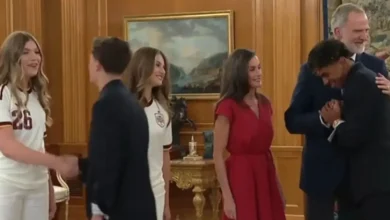 el rey felipe vi recibe a la selección española en el palacio de la zarzuela