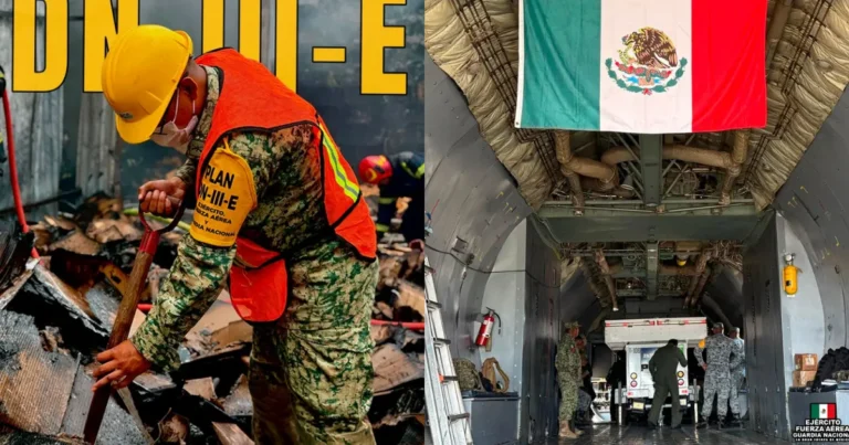 Ejercito de México ha rescatado a 2 personas con vida y 80 cuerpos en Venezuela (Fotos de Ejército Mexicano)