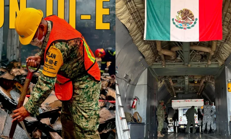 Ejercito de México ha rescatado a 2 personas con vida y 80 cuerpos en Venezuela (Fotos de Ejército Mexicano)