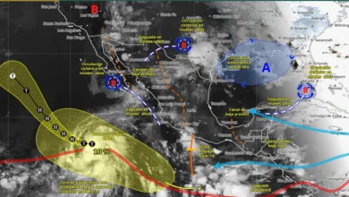 Pronóstico del clima: lluvias con descargas eléctricas en gran parte del país (Imagen de Conagua)