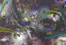 Pronóstico del clima: de chubascos a lluvias intensas con fuertes vientos (Imagen de Conagua)