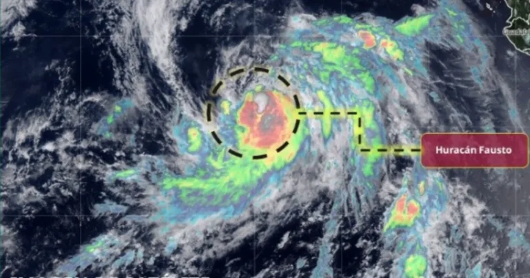 ¿Cuándo tocará tierra huracán Fausto categoría 1? (Imagen de Conagua)