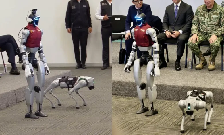 Presentan a CeCi y K5, robots asistentes del C5 en Edomex (Fotos de internet)