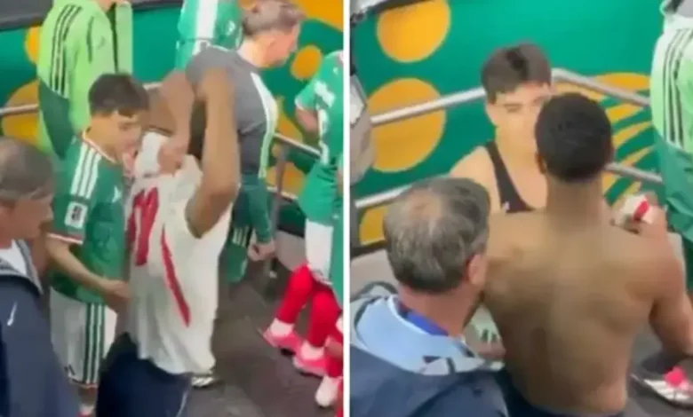 gilberto mora y jude bellingham protagonizan emotivo intercambio de playeras tras méxico vs inglaterra