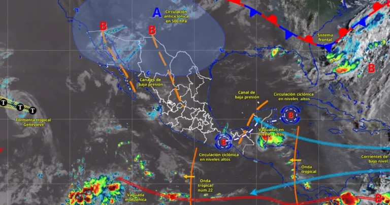 lluvias fuertes y calor extremo seguirán afectando gran parte de méxico