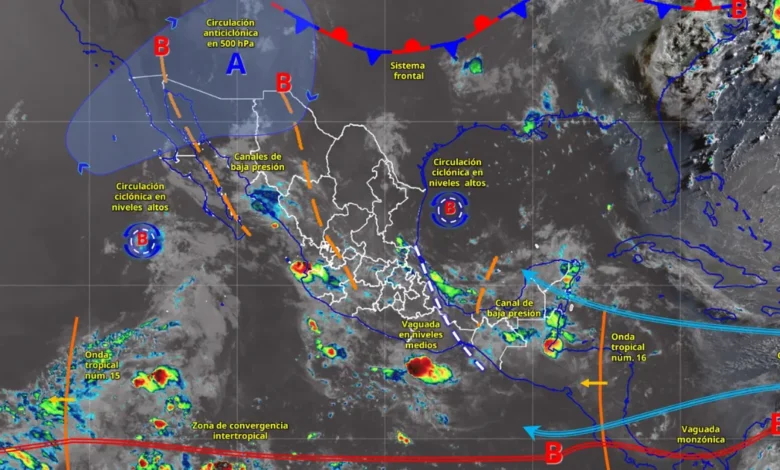 lluvias intensas afectarán veracruz este martes 7 de julio