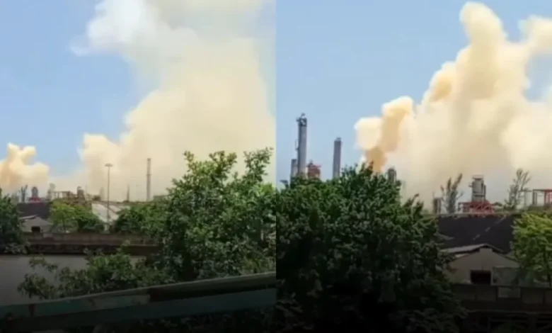 Captan fuga en la Refinería Lázaro Cárdenas de Minatitlán (Fotos de redes sociales)