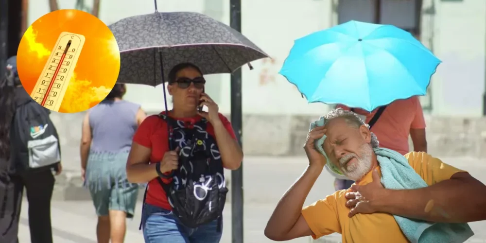 Protección Civil de Veracruz alerta por temperaturas extremas superiores a los 39°C por el paso de la canícula (Fotos El Universal y Canva)