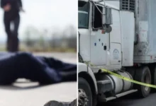 buscan en monterrey a hombre captado empujando a adulto mayor hacia un tráiler
