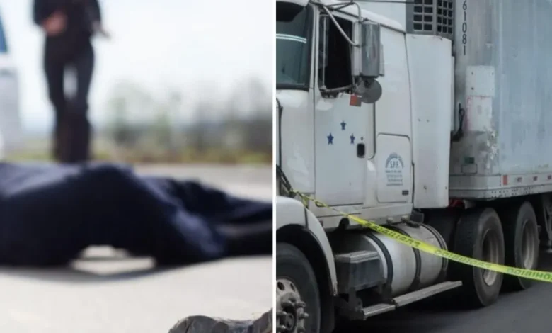 buscan en monterrey a hombre captado empujando a adulto mayor hacia un tráiler