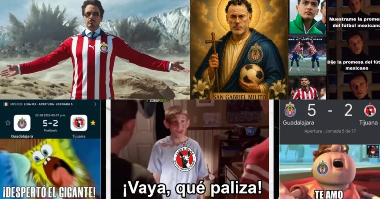 Chivas arrolla a Tijuana con feria de goles y desata ola de memes en redes sociales (Fotos Redes Sociales)
