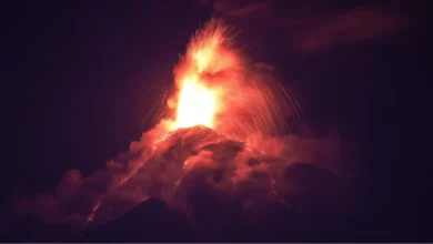 Erupción del volcán de Fuego (Foto de internet)