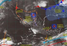 Pronóstico del clima: lluvias fuertes y granizo (Imagen de Conagua)