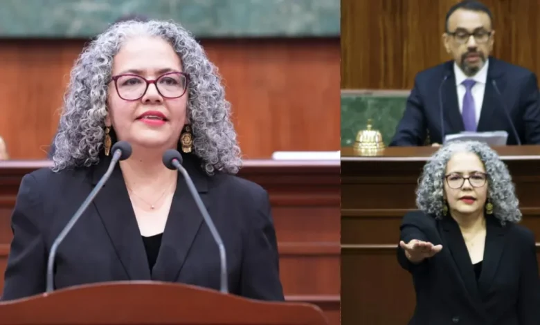 Graciela Domínguez asume como gobernadora interina de Sinaloa tras salida de Rocha Moya (Fotos Yarelci Sánchez.Redes sociales)
