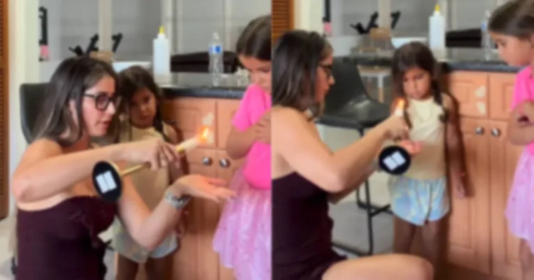Influencer arrestada por quemar a sus hijas, sube video a redes sociales