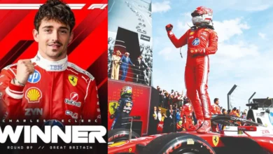 Leclerc se queda con el GP de Gran Bretaña (Fotos Redes sociales)
