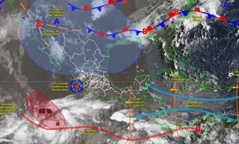 monzón mexicano dejará lluvias intensas en gran parte del país