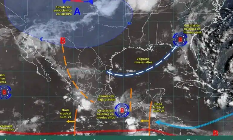 Clima hoy en México: lluvias intensas, tormentas y calor extremo en varios estados