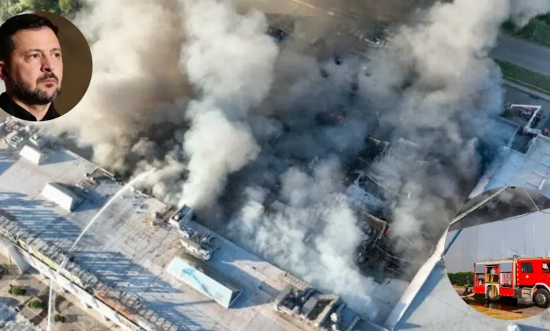Ucrania promete represalias tras ofensiva con drones rusos contra centro comercial en Krivi Rig (Fotos Oleksandr Hanzha y N+)
