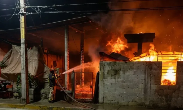 incendio de vivienda en gutiérrez zamora