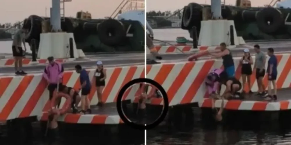 video corredora cayó al mar en veracruz antes de participar en una carrera