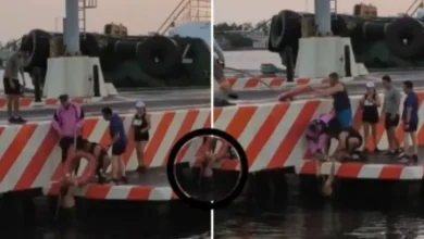 video corredora cayó al mar en veracruz antes de participar en una carrera