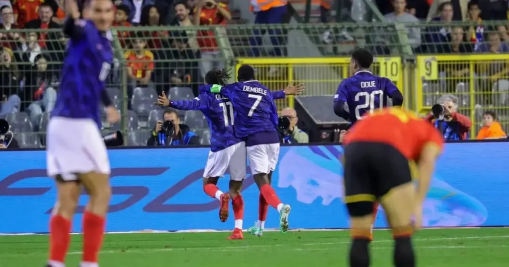 Bélgica vs Francia resultado del partido de Nations League