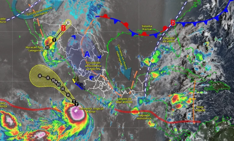 clima en méxico hoy huracán polo entra a sonora