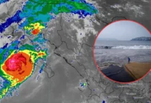 Huracán Polo se acerca a BCS con lluvias torrenciales, activan refugios (Imágenes de internet)
