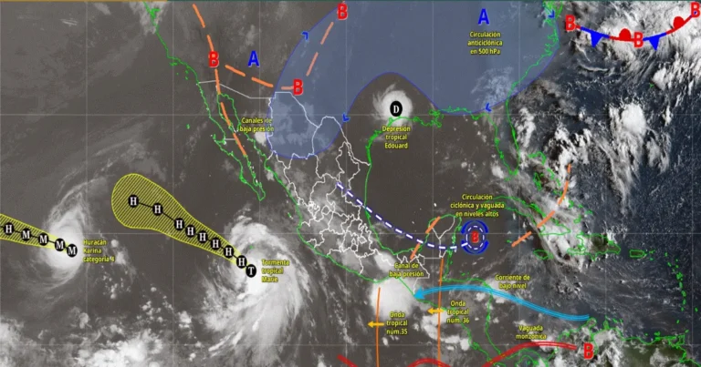 lluvias muy fuertes y oleaje elevado así será el clima en méxico este miércoles