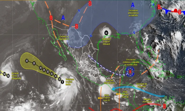 lluvias muy fuertes y oleaje elevado así será el clima en méxico este miércoles