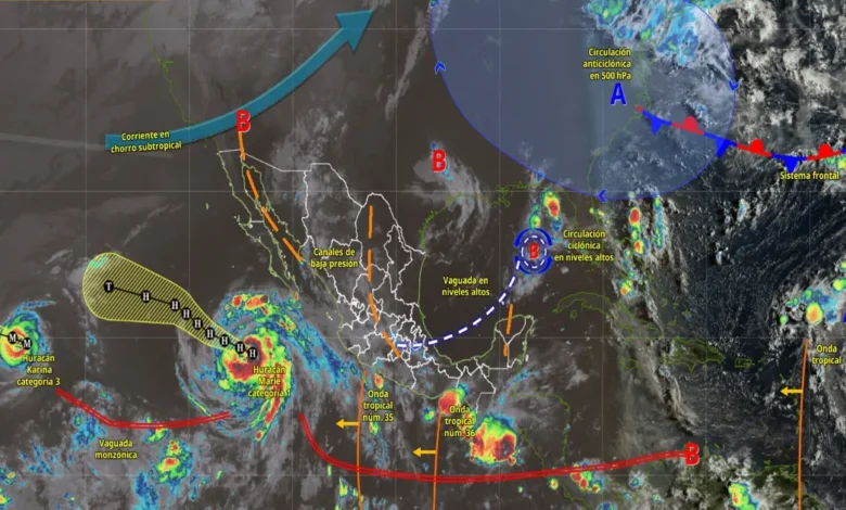 prevén lluvias intensas y fuertes en varios estados de méxico este jueves