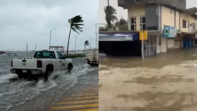 Hasta 10 decesos e inundaciones en Veracruz por efectos del frente frío 2 (Fotos de redes sociales)
